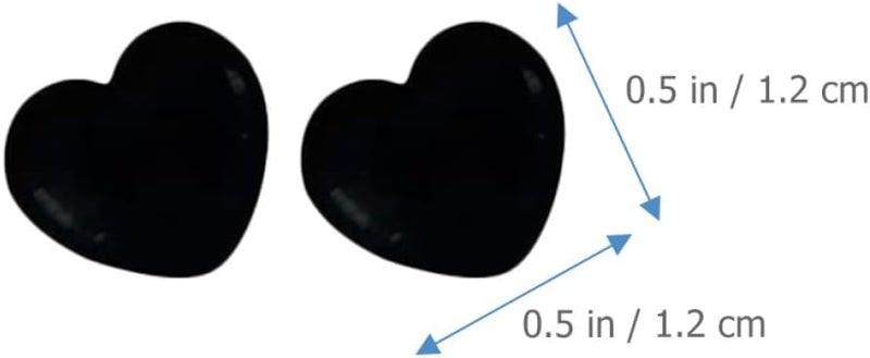 دبابيس ضغط سوداء على شكل قلب 200 قطعة دبابيس صغيرة للوحة الفلين خريطة مكتب مدرسة - Image 2